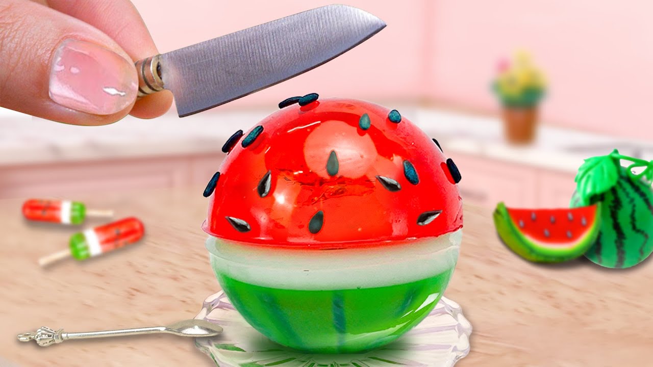 Mini jelly. Watermelon Jelly.
