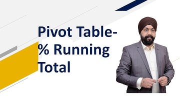 Pivot Table | % of Running Total