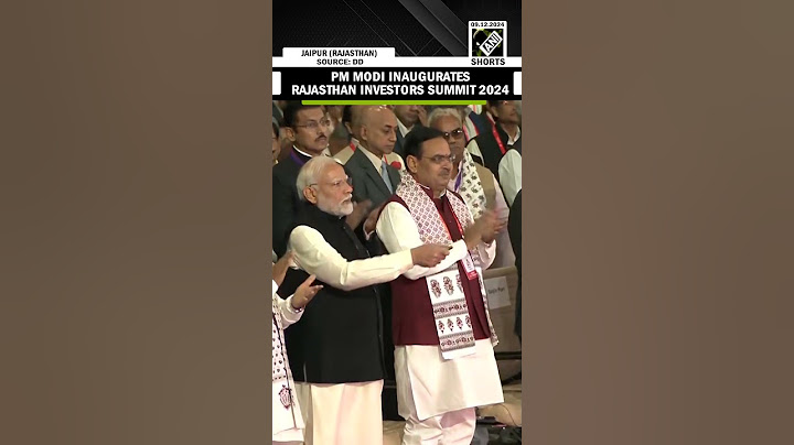 PM Modi inaugurates Rising Rajasthan Global Investment Summit 2024 in Jaipur