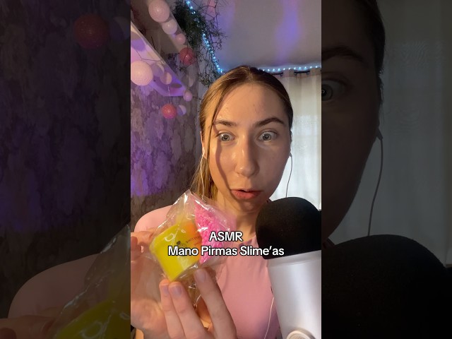 Laikas SLAIMAMS🌝 #asmr #slimeasmr #relax #asmrlietuviskai #lithuania #lietuva #shortsviral #tingles