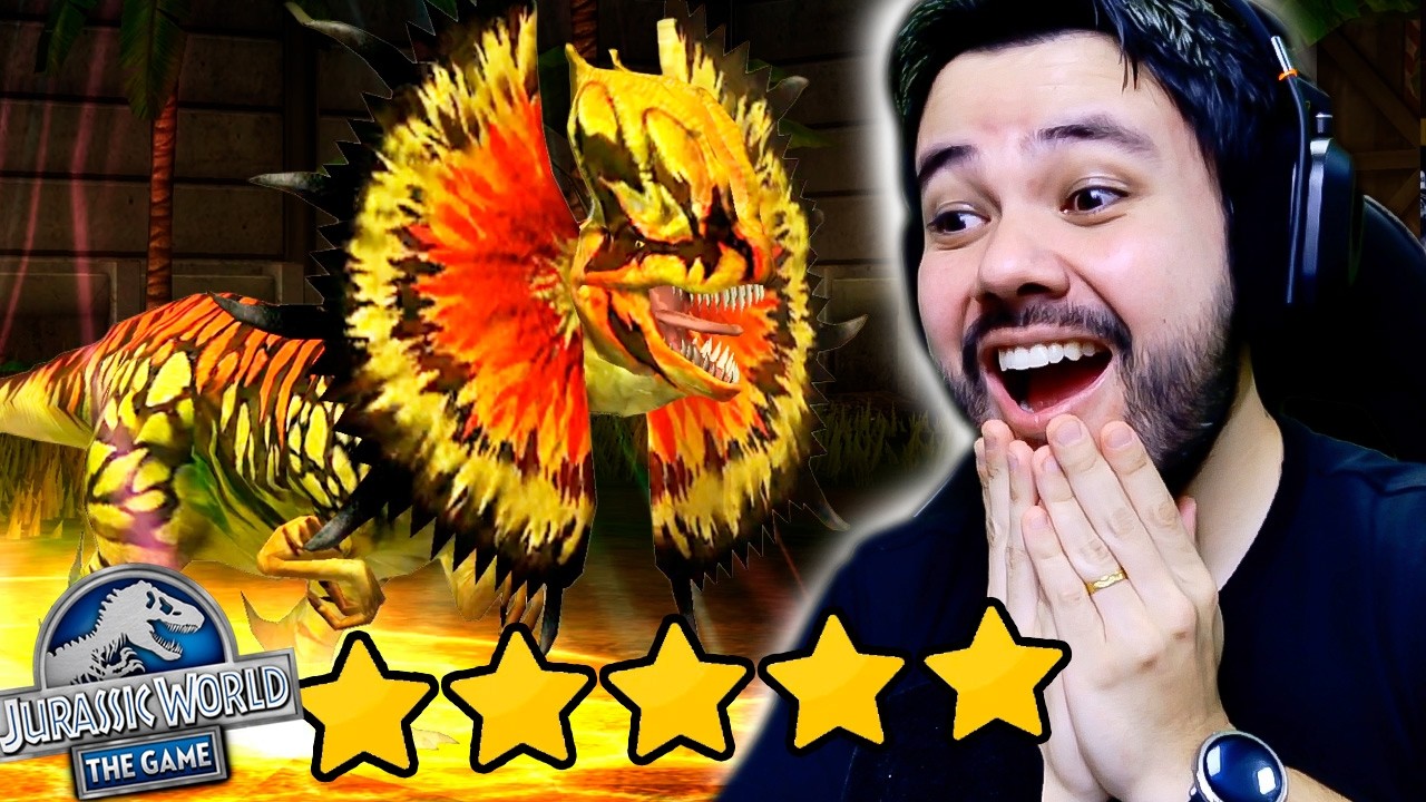 JURASSIC WORLD - Upei meu DILO para 5 ESTRELAS!
