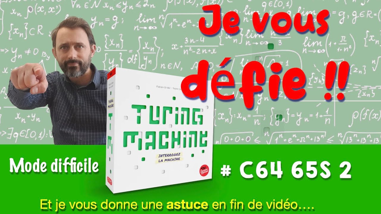 Jeturing Turing machine - Je vous défie ! (#C64 65S 2) - YouTube