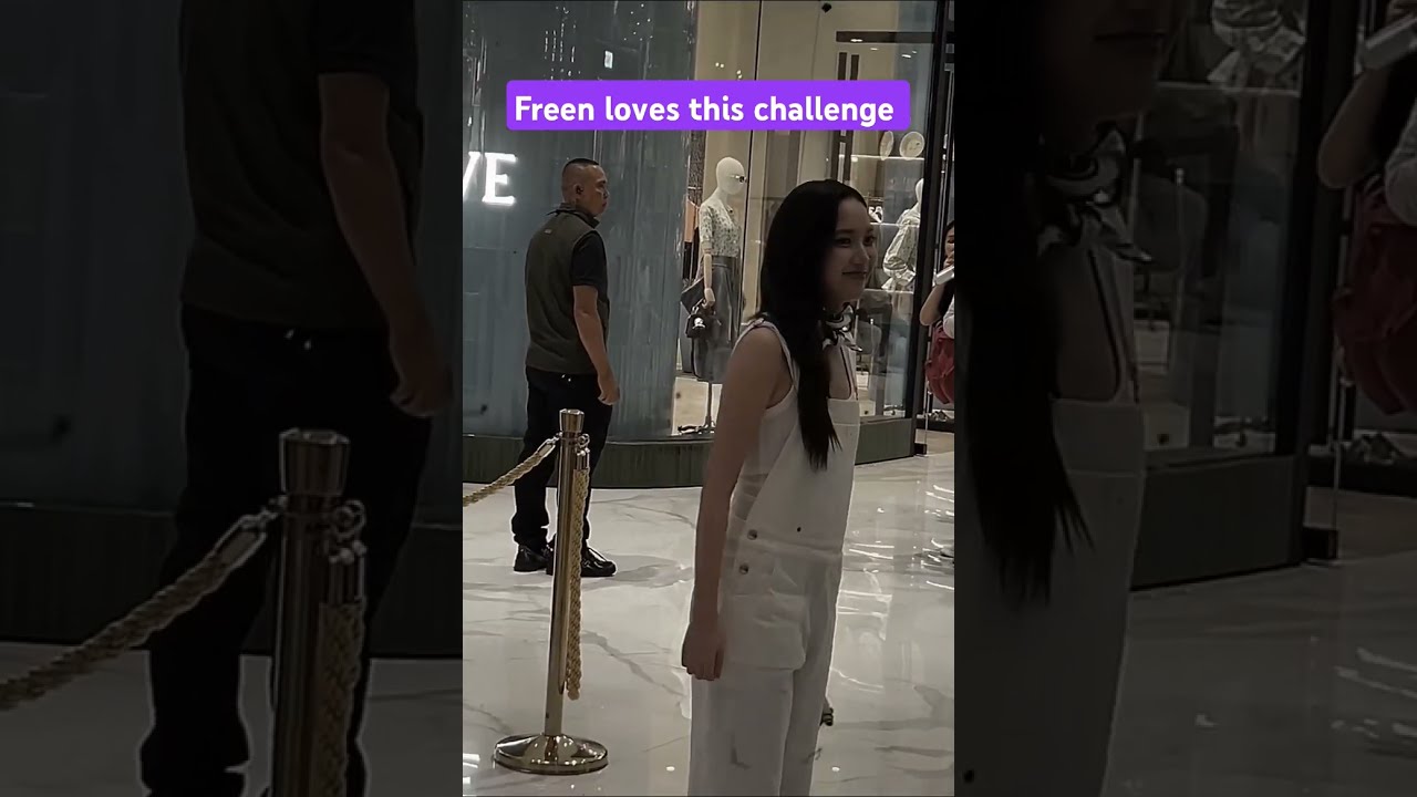 Freen Sarocha doing BlackPink Lisa challenge #freenbecky #wlw #viralvideo #thaigl