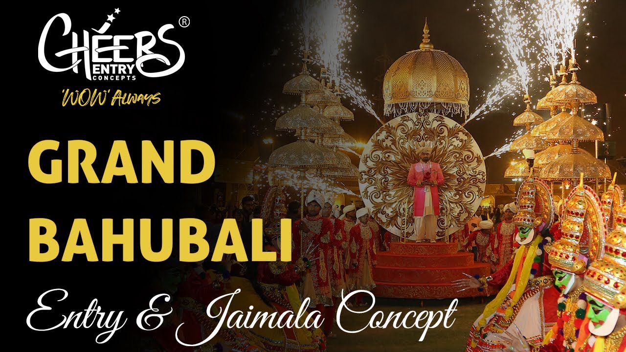 New Grand Bahubali Jaimala Couple Bride Groom Wedding Entry Concepts Themes Varmala Best New Top