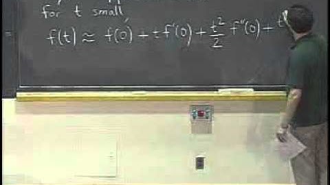 Lec 5, Parametric Equations, Vector Algebra, Taylor Series