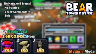 Beginner Quidz Grinding Strategy! 3.6K an Hour | Bear Tower Defense
