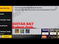Shorts guitar bat skin redeem code