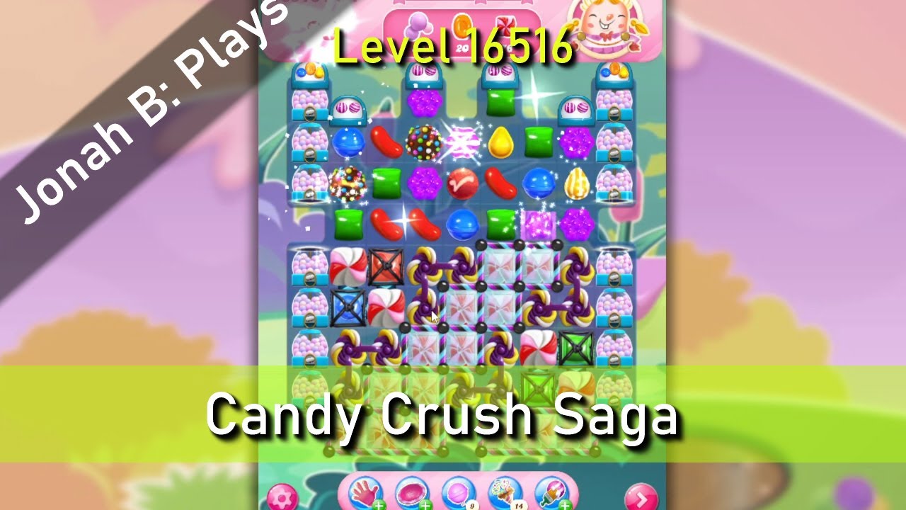 Candy Crush Saga Level 16516 - YouTube