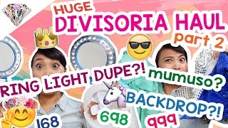 HUGE DIVISORIA HAUL PART 2 | Ringlight DUPE?! MUMUSO?! Mae Layug