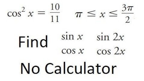 Grade 12 Advanced Functions - Determine the value of trig ratio using double angle relation (Ch 7.3)