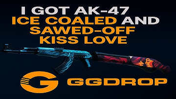 CS2 Case Opening | I got AK-47 Ice Coaled and Sawed-Off Kiss Love Skins at GGDrop