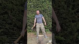 All in a days work #bushcraft #camping #outdoors #woodsplitting #survival