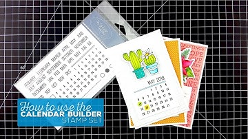 How to use the Calendar Builder stamp set | Technique Tuesday