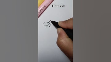 Hetaksh name style sign #signature #youtubeshorts #shortvideos #shortfeed #trending #logo #art