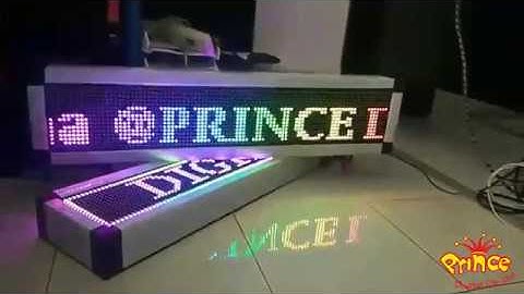 ป้ายไฟวิ่ง LED DISPLAY Full Color 7 สี SMD Wi-fi ใส่ข้อความได้ตามต้องการ