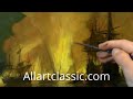 Aivazovsky Painting- The Battle of Chesme Reproduction