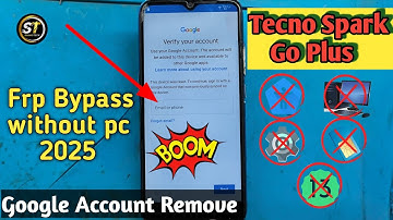Tecno spark go plus frp Bypass without pc | new method 2025