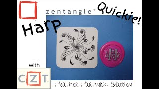 Zentangle® Quickie: Harp