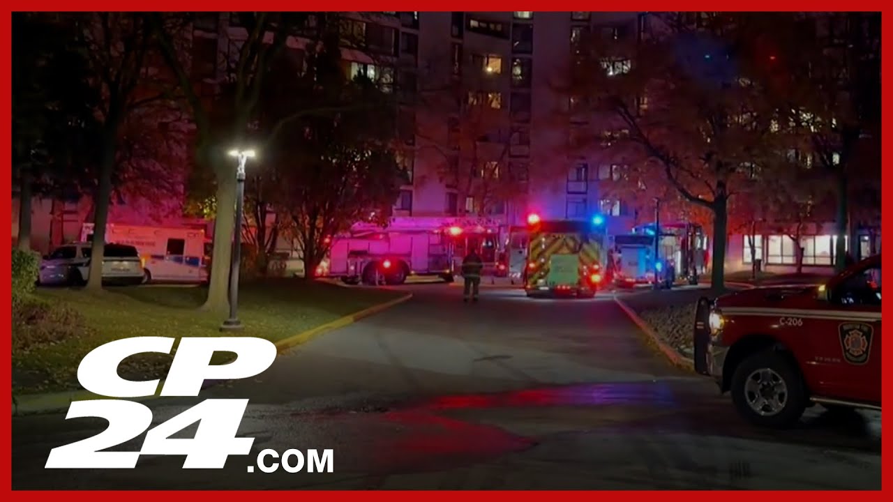 Elderly woman dead after fire at a building in Brampton - YouTube