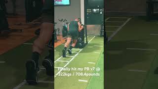 #sledpush PB @ 322kgs. Aiming for 350kgs by mid next year 🙏🏽 #sled push # full body workout