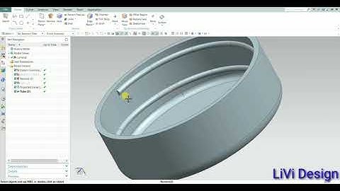Plastic cap design  in nx 10 ( hindi)