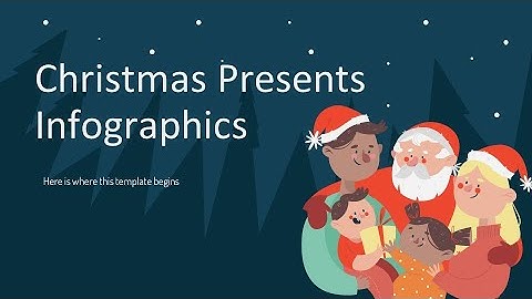Free christmas presents infographics for PowerPoint & Google Slides