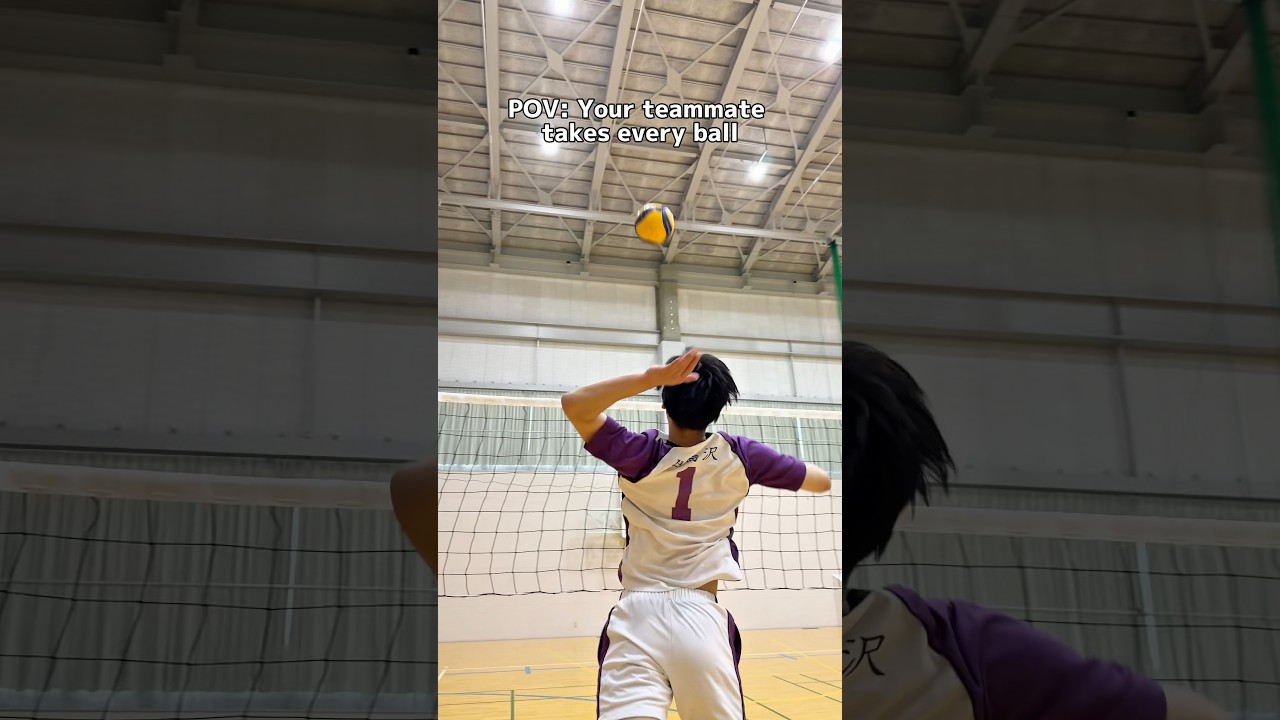 Bro, you’re playing volleyball by yourself…#volleyball