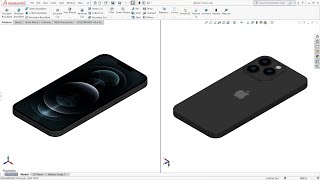 iPhone 15 pro max in solidworks #iphone #solidworks #Engineering #Solidworksprojects#youtube