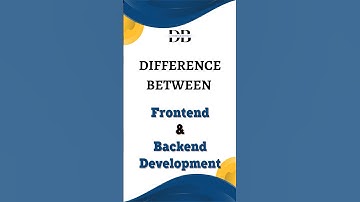 Frontend vs Backend Development 🔥 | Key Differences in 60 Seconds!