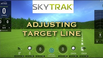 Skytrak Golf Simulator - Adjusting the Target Line