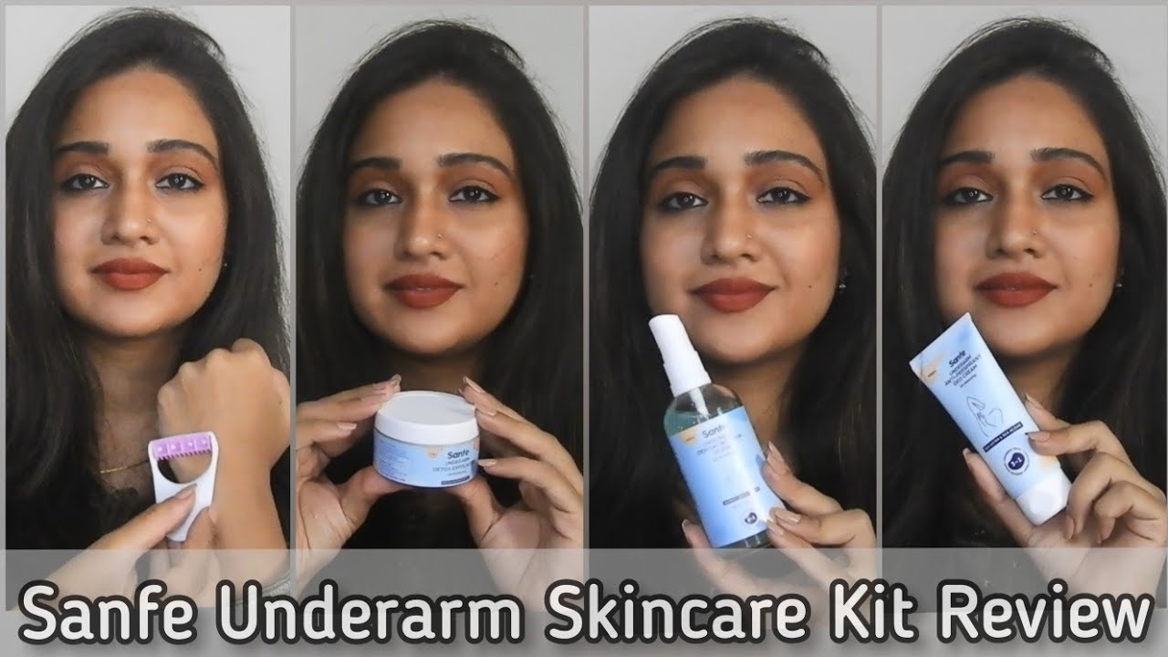 SANFE Underarm Skincare Kit Review Sufia Ansari YouTube
