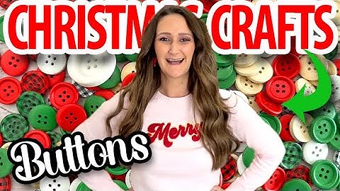 🎄CHEAP DIY Button Christmas Crafts! Craft your stash & SAVE MONEY this year!