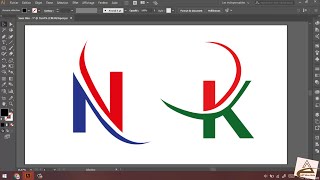 Créer un logo de lettre N &  K dans Adobe Illustrator