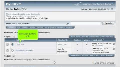f How to post a new poll in SMF