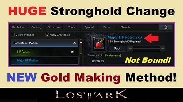 A *HUGE* Stronghold Change!.. New ~GOLD MAKING METHOD~ in Lost Ark!.. (Stronghold Item Changes)