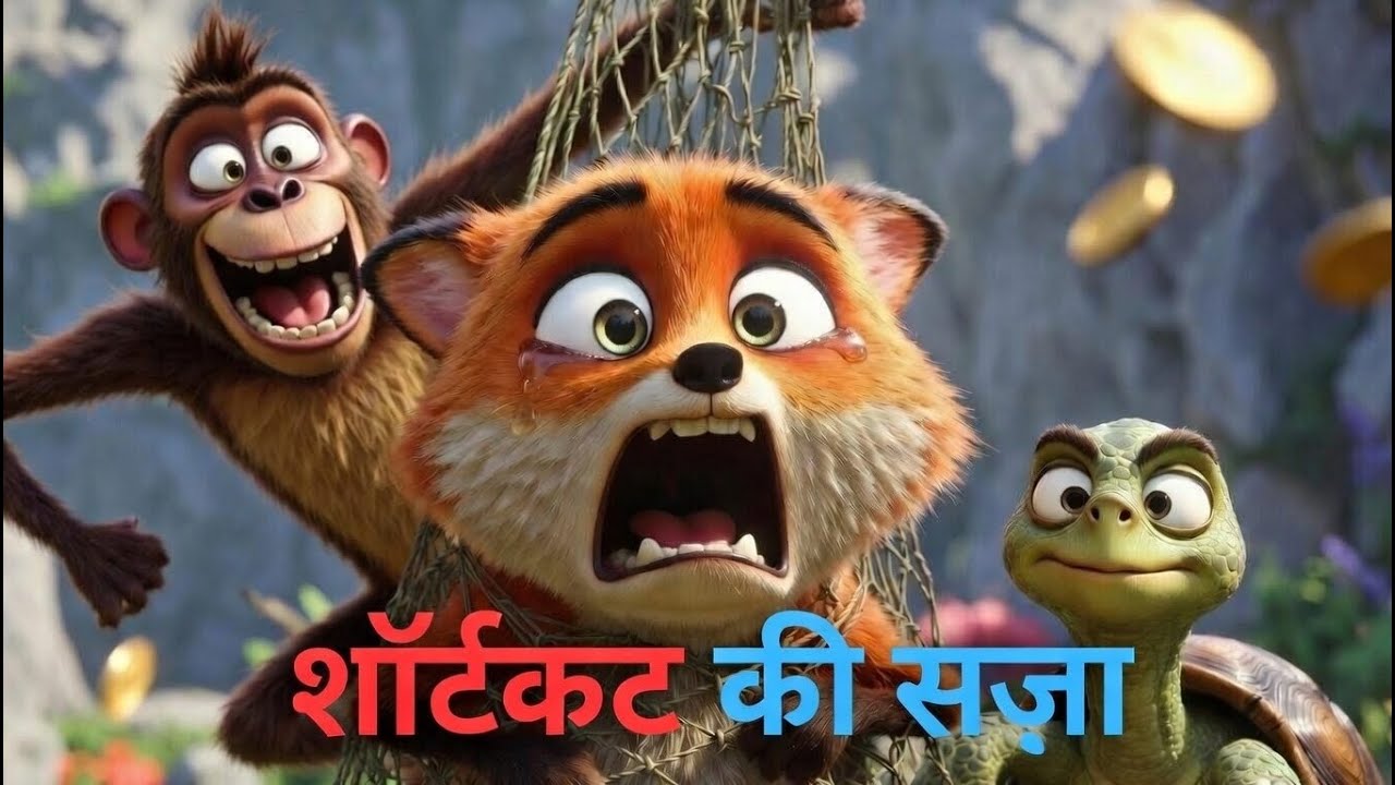 शॉर्टकट की सज़ा 😱 | Moral Cartoon Story in Hindi | Kids Cartoon | Anchery Moral Cartoons