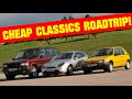 Roadtrip In Our Cheap Classic Cars! [Ft. Peugeot 205 | Ford Puma | Range Rover P38]