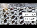 Узор СПИЦАМИ "Сливочный крем" / 💝 Розыгрыш пряжи! / Knitting lace pattern