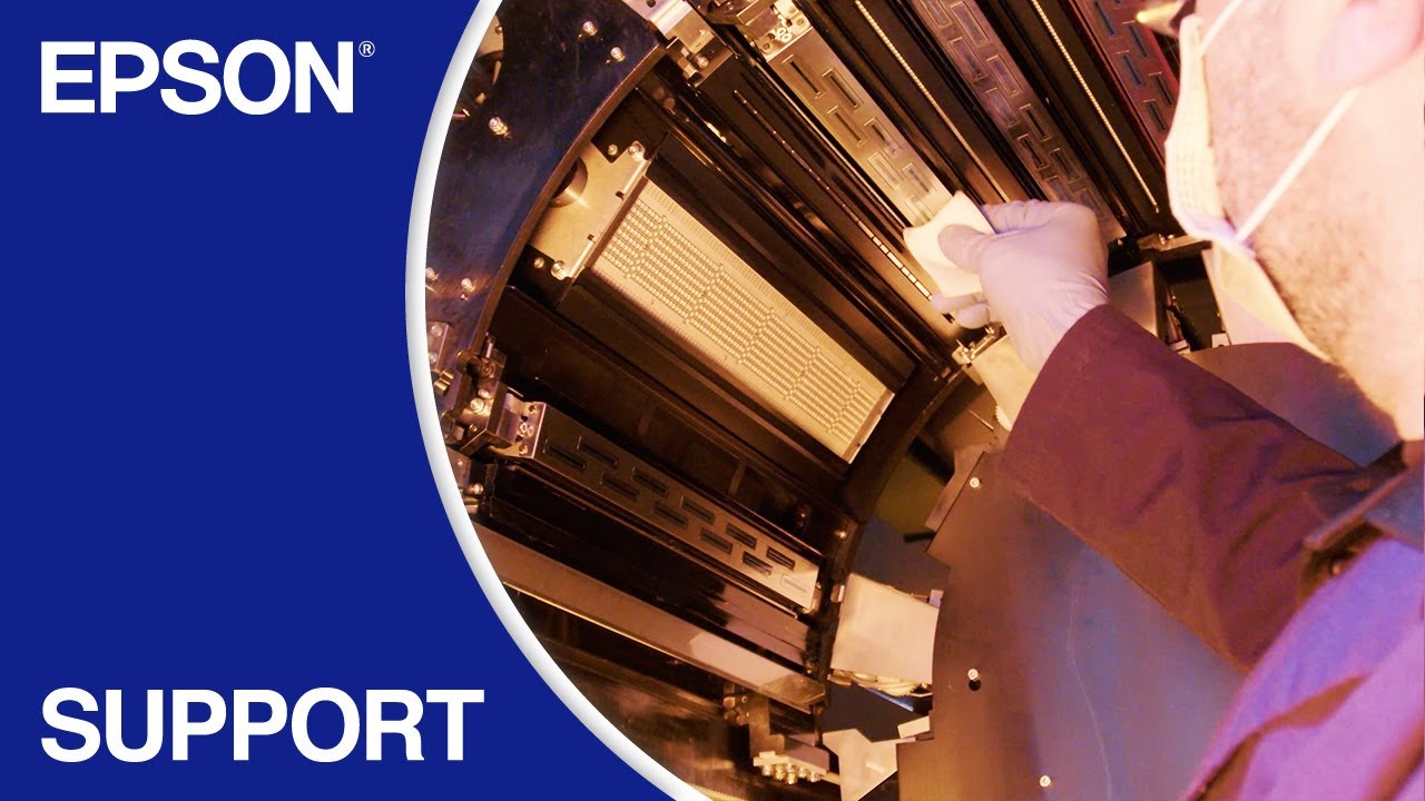 SurePress L6000 Series | #4 Inspecting and Cleaning the Print Head Nozzle Surfaces