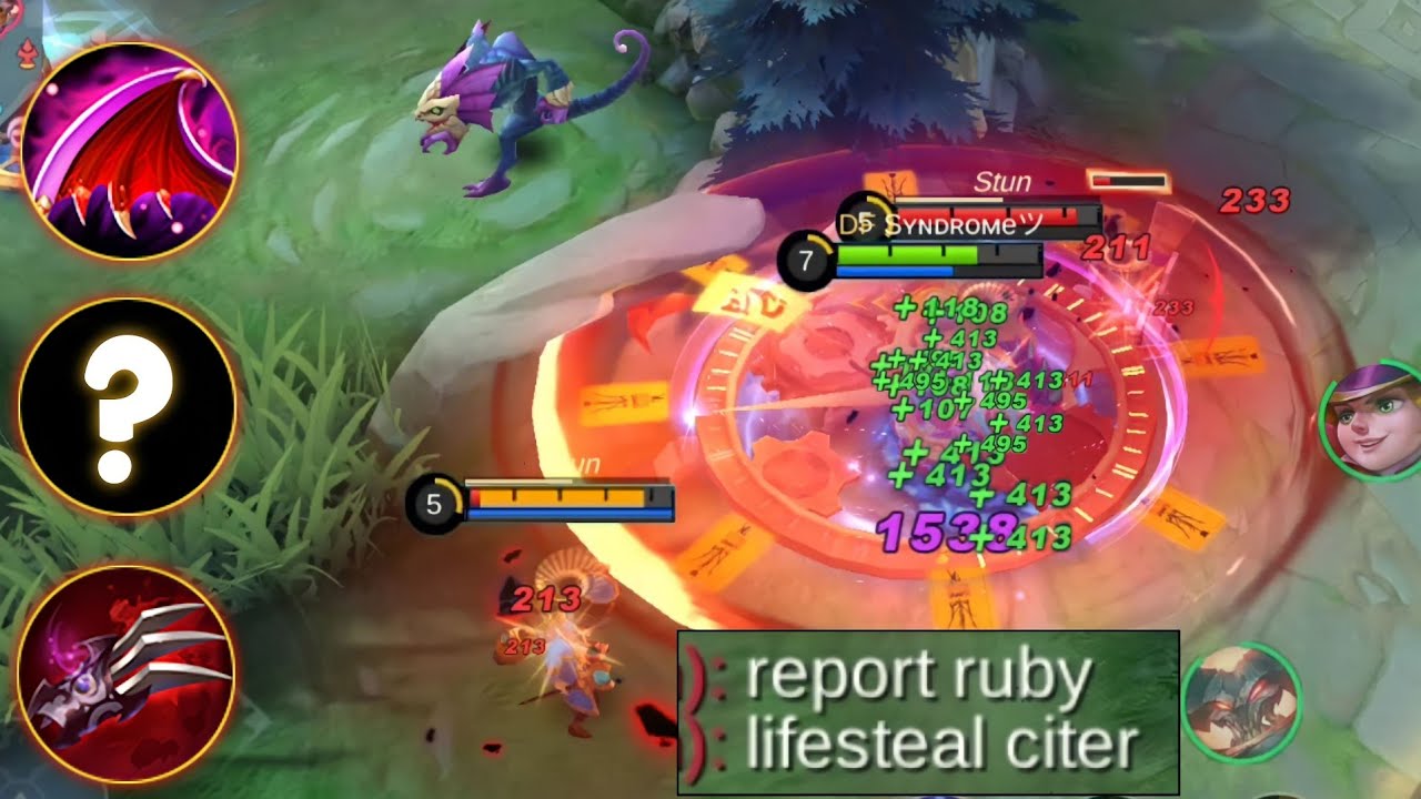 Build 90%Lifesteal Terbaru Ruby Tersakit Paling Gacor Setelah Update ...