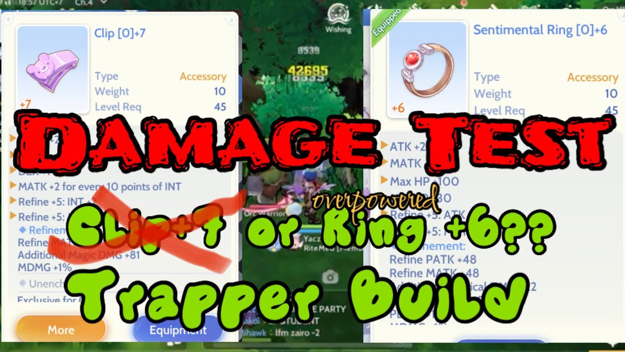 Accessory Damage Test Trapper Build - Ragnarok Origin Global - YouTube