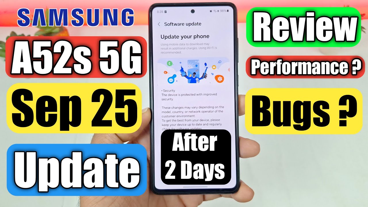 Samsung A52s 5G 342 mb New Update Review After 2 days - YouTube