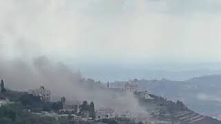 انفجار في في بلدة #عين_قانا جنوب لبنان