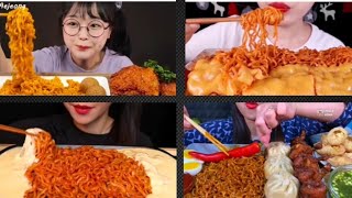 اصوات الاكل انودمي??رامن كوري ???اتحداك ما يعجبك ASMR NOODLES