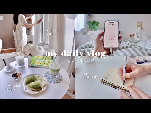 6AM DIARIES Enjoying A Longer Morning Matcha Breakfast Housework Hobby