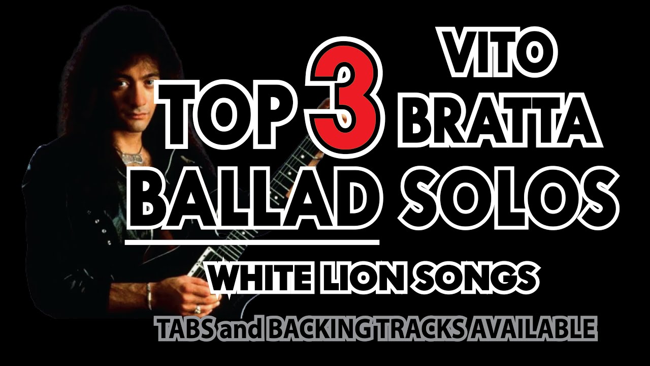 ТОП-3 балладных гитарных соло Вито Братты из группы White Lion с табулатурами от Элвина Де Леона.