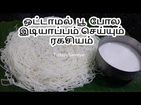 ஒட்டாமல் இடியாப்பம் பூ மாதிரி செய்வது எப்படி | IDIYAPPAM FLOUR TIPS | HOW TO MAKE PERFECT IDIYAPPAM