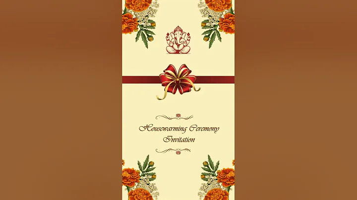 Housewarming Ceremony Invitation Video | Grih Pravesh Pooja Digital Invite by 247invites.com