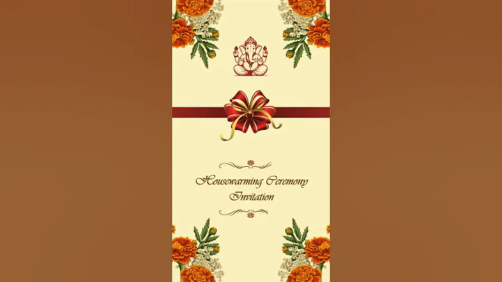 Housewarming Ceremony Invitation Video | Grih Pravesh Pooja Digital Invite by 247invites.com