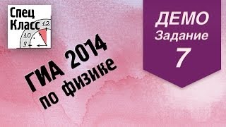 ГИА 2014 по физике. Задание 7 (демовариант) от bezbotvy ГИА 2014 по физике. Задание 7 (демовариант) от bezbotvy